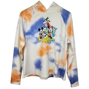 Disney Parks Mickey and Friends Tie Dye Hoodie Medium